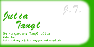 julia tangl business card