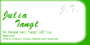 julia tangl business card